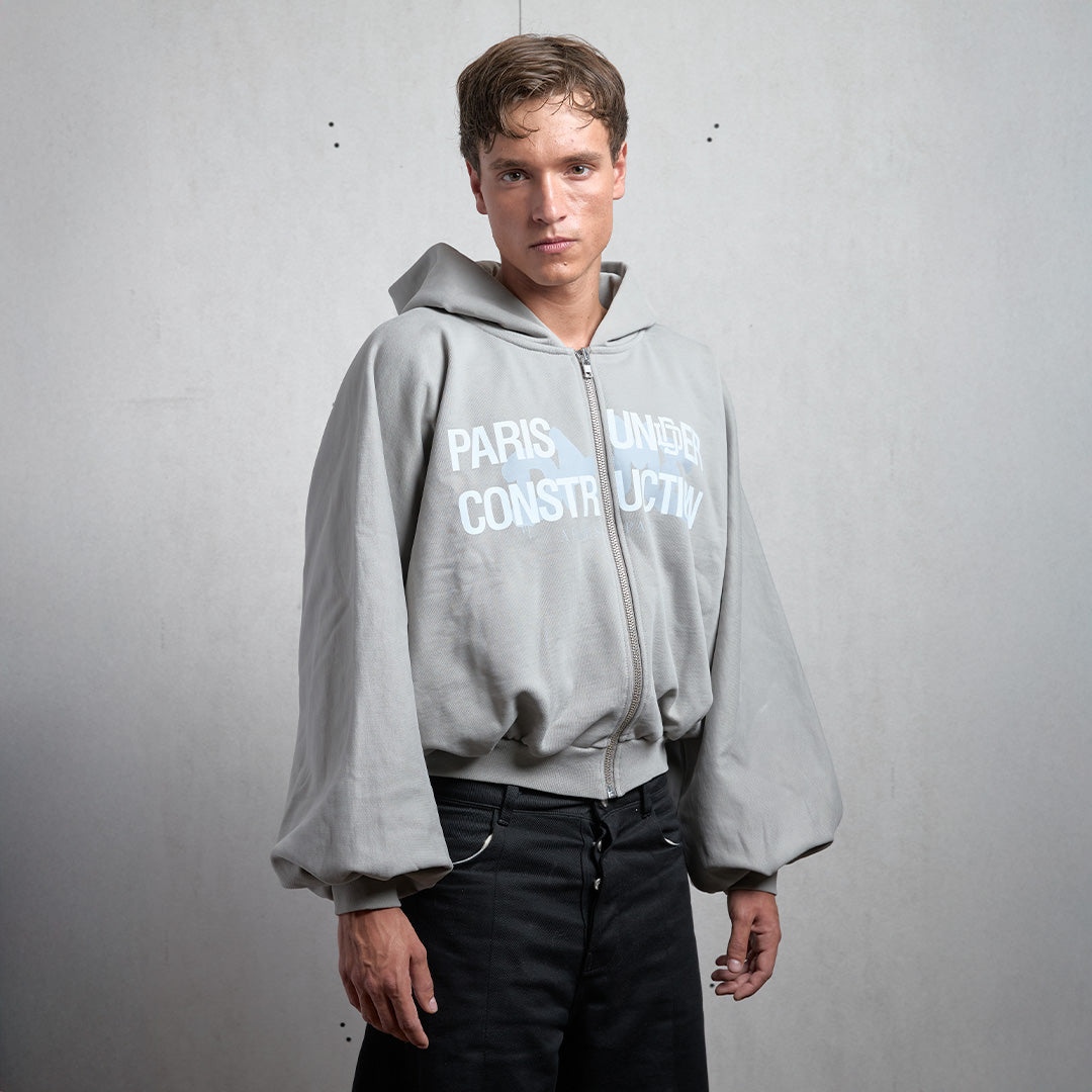 GRAY UNIFORM ZIPPER