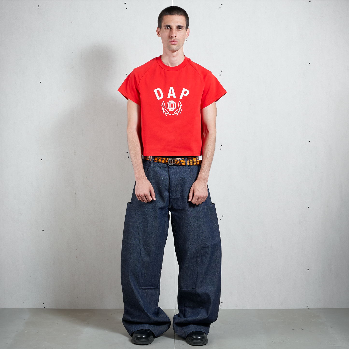 RED DAP RANGLAN BABY TSHIRT