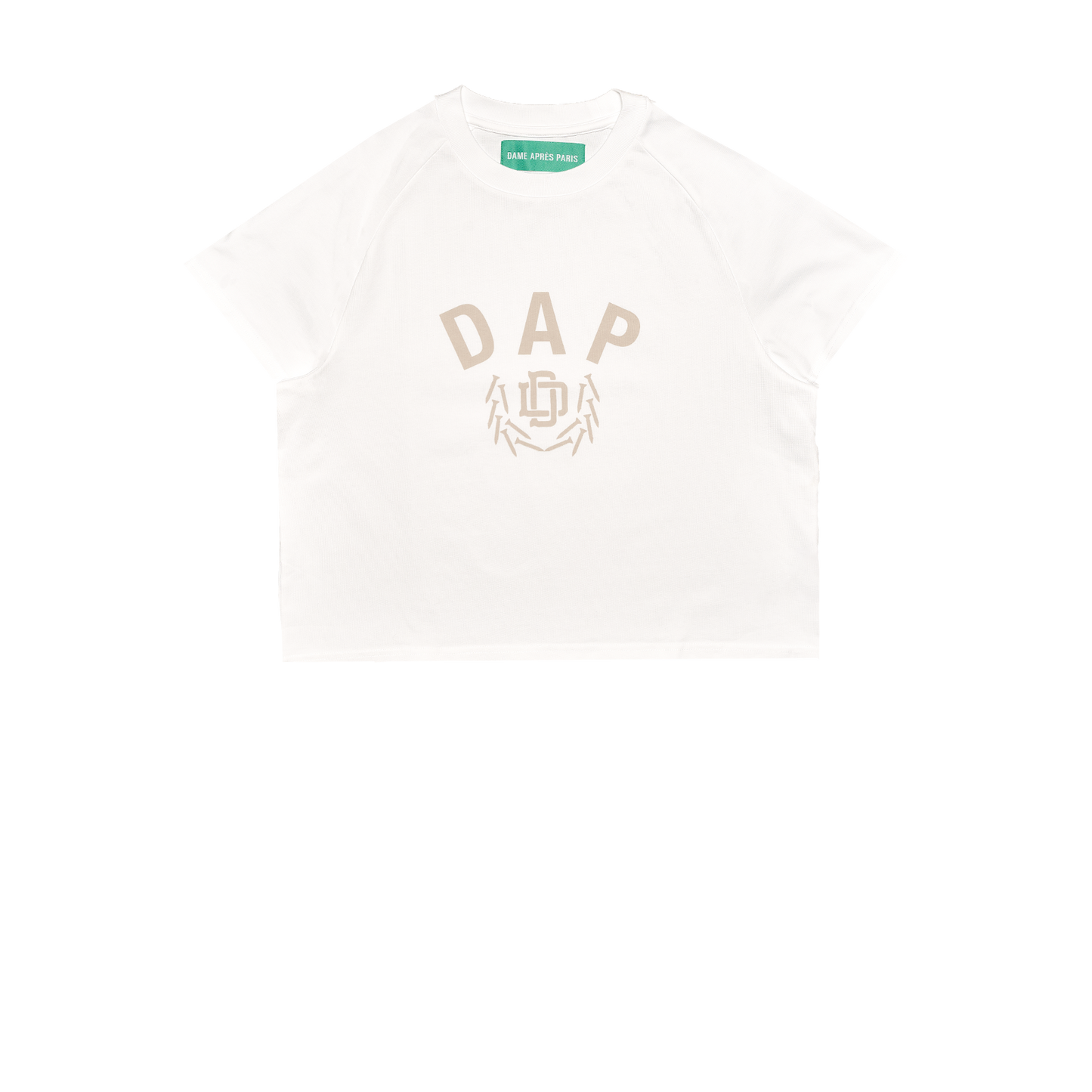 WHITE DAP RANGLAN BABY TSHIRT