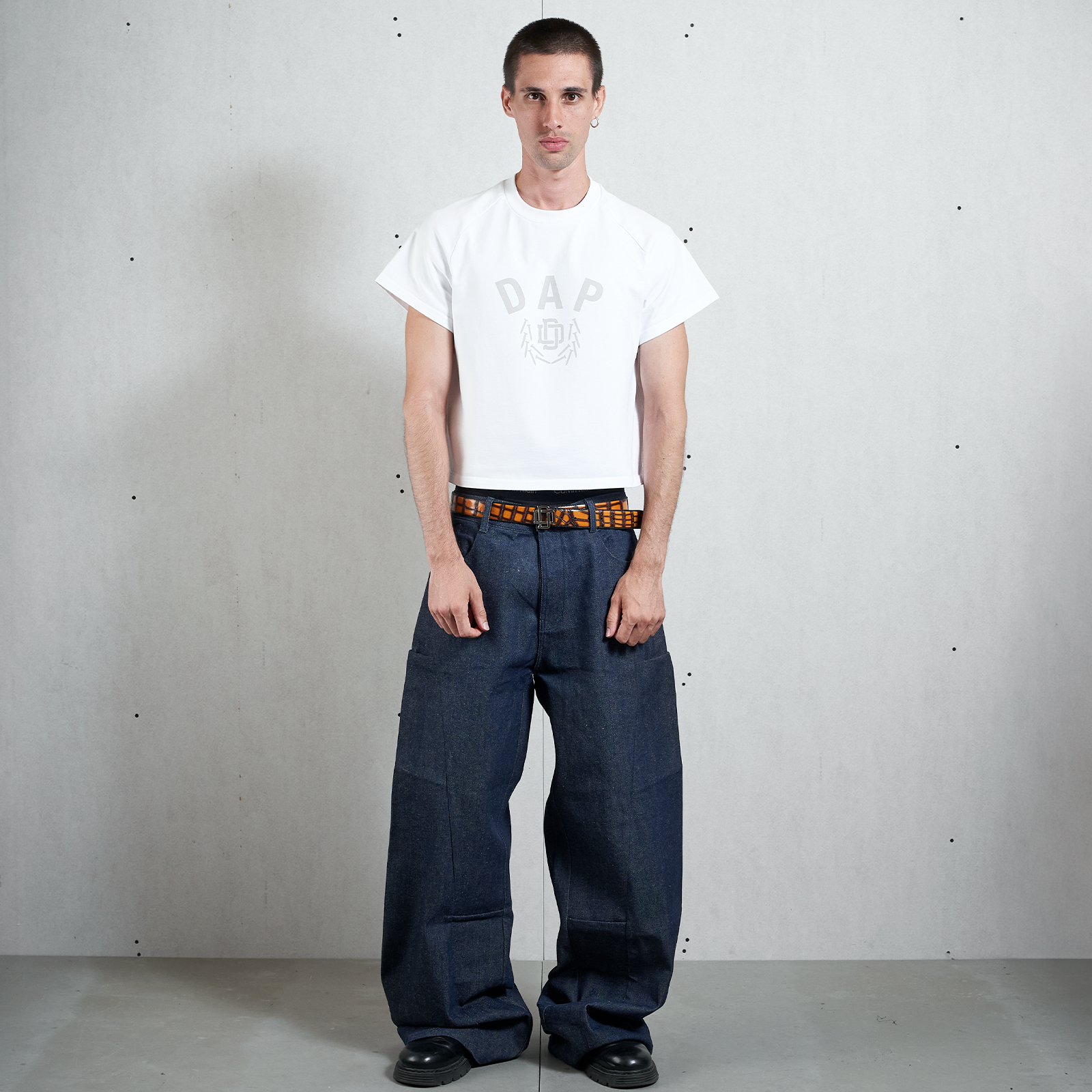 WHITE DAP RANGLAN BABY TSHIRT