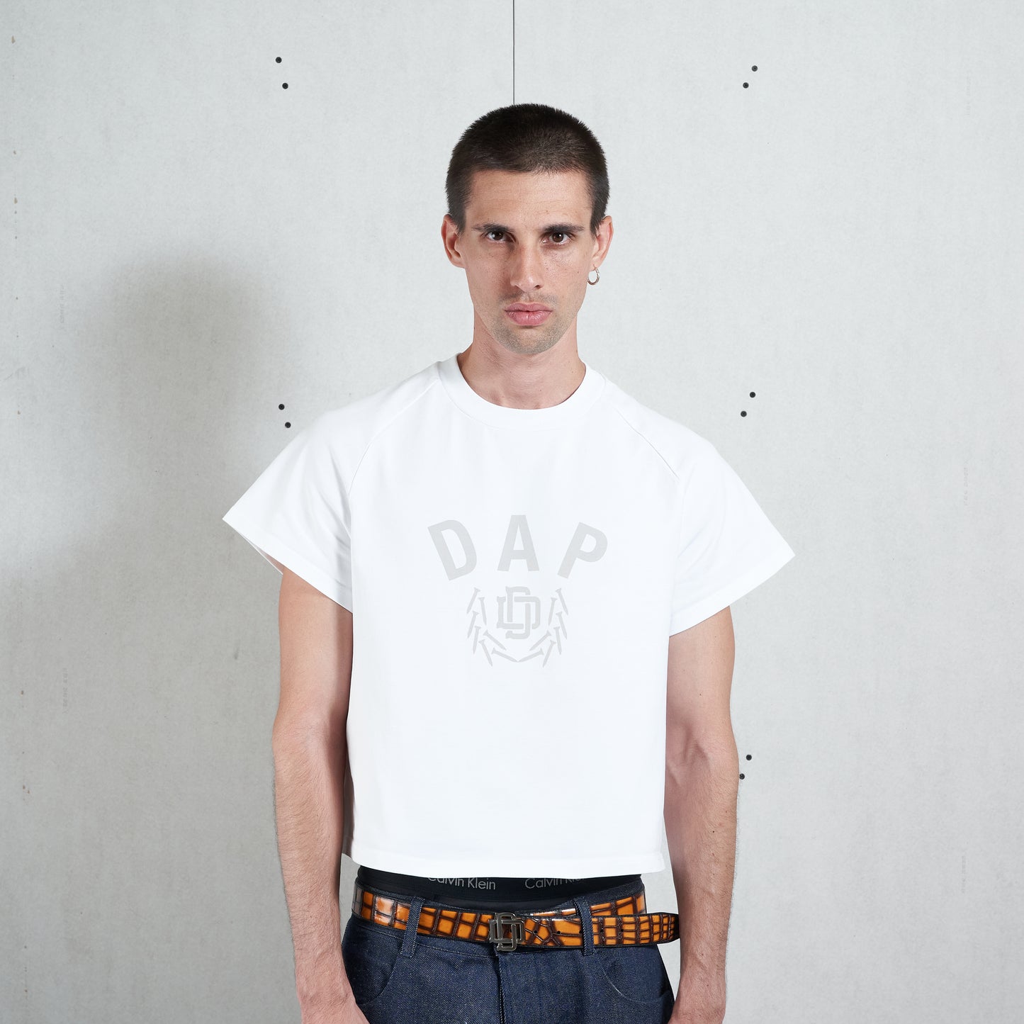 WHITE DAP RANGLAN BABY TSHIRT