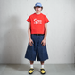 RED GENO RANGLAN BABY TSHIRT