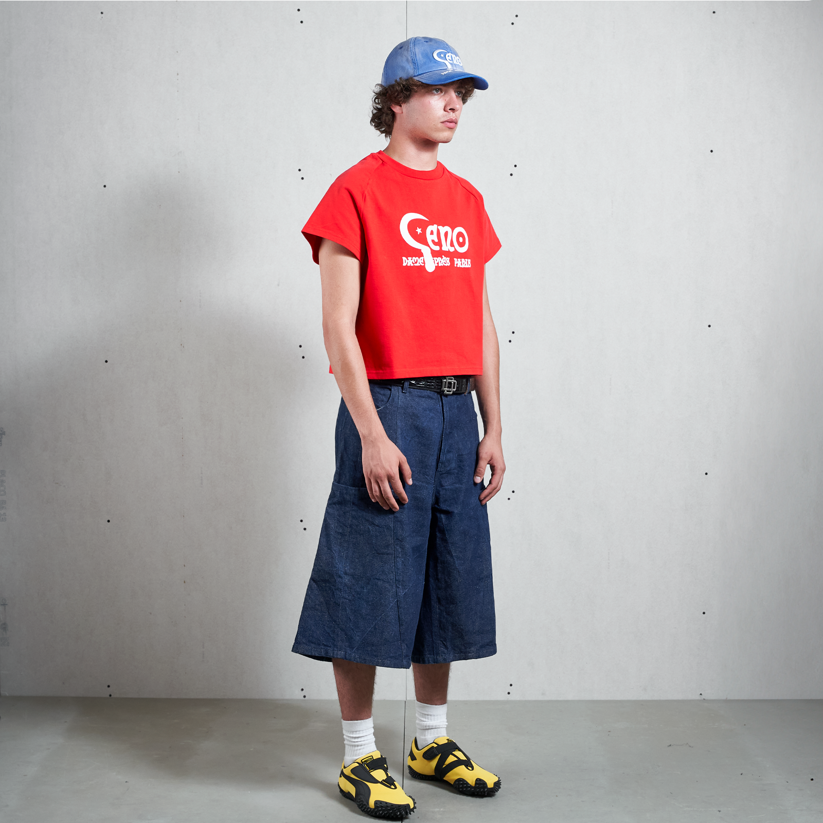 RED GENO RANGLAN TSHIRT