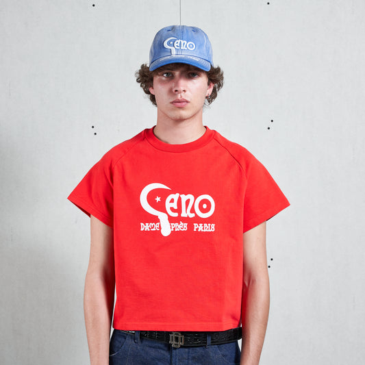 RED GENO RANGLAN BABY TSHIRT
