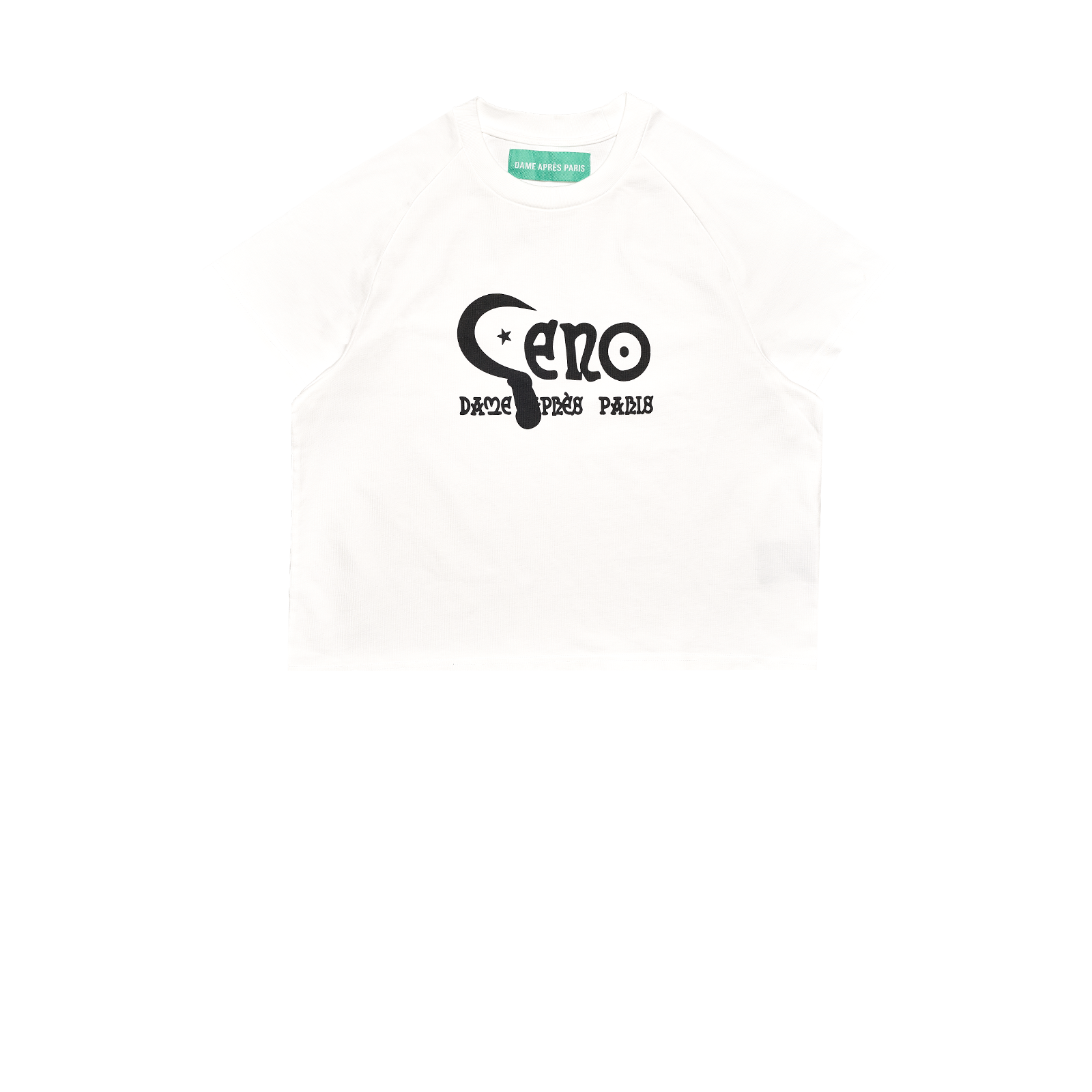 WHITE GENO RANGLAN TSHIRT