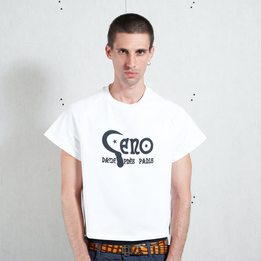 WHITE GENO RANGLAN BABY TSHIRT