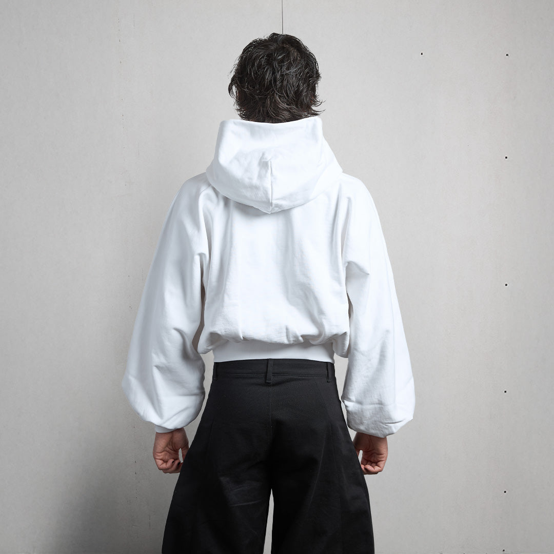 WHITE UNIFORM ZIPPER