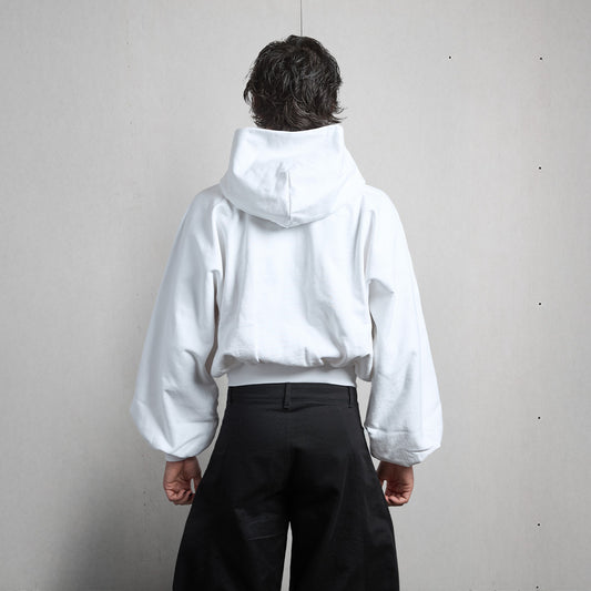 WHITE UNIFORM ZIPPER