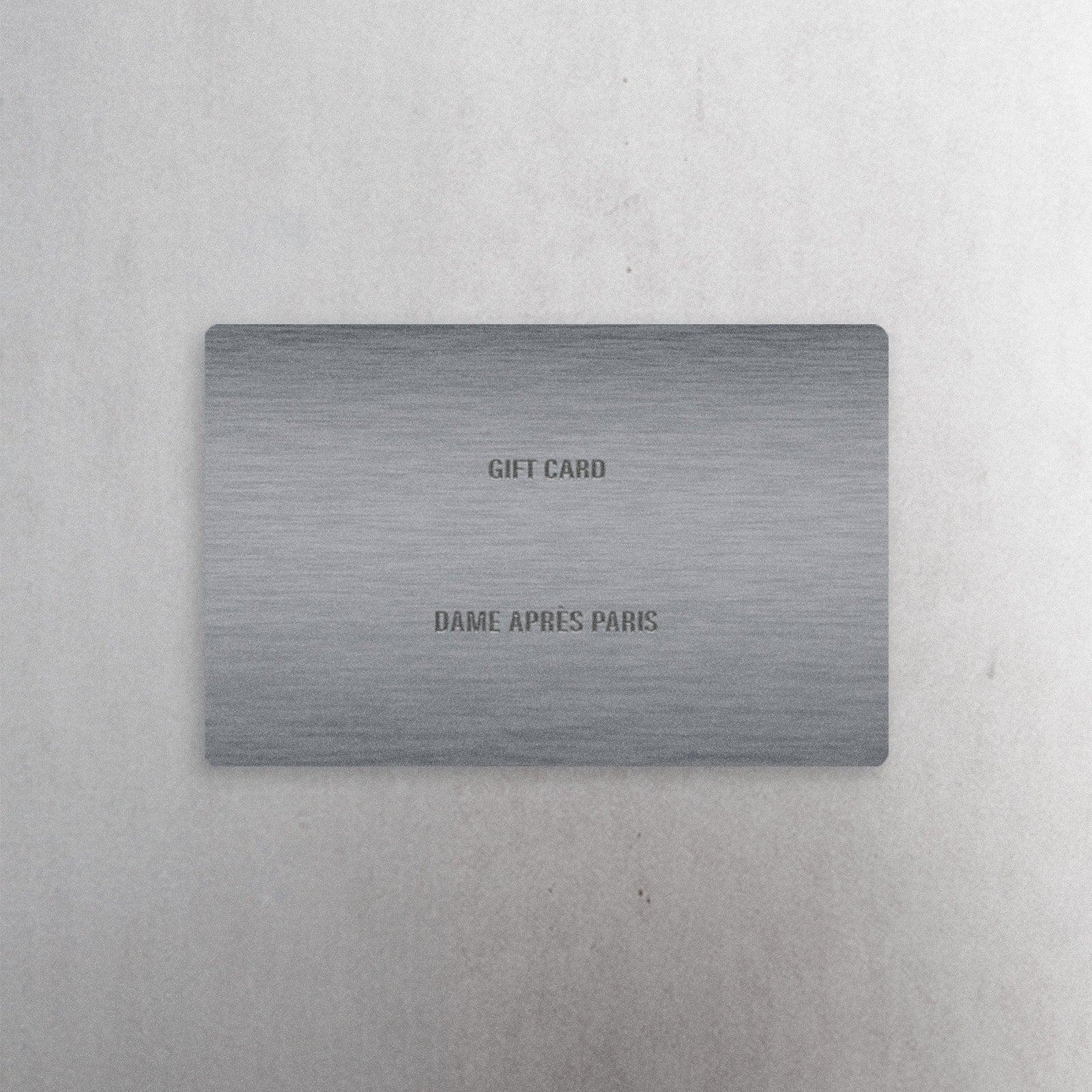 DAME APRÈS PARIS GIFTCARD