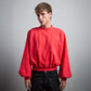 RED UF MONOGRAM CREWNECK