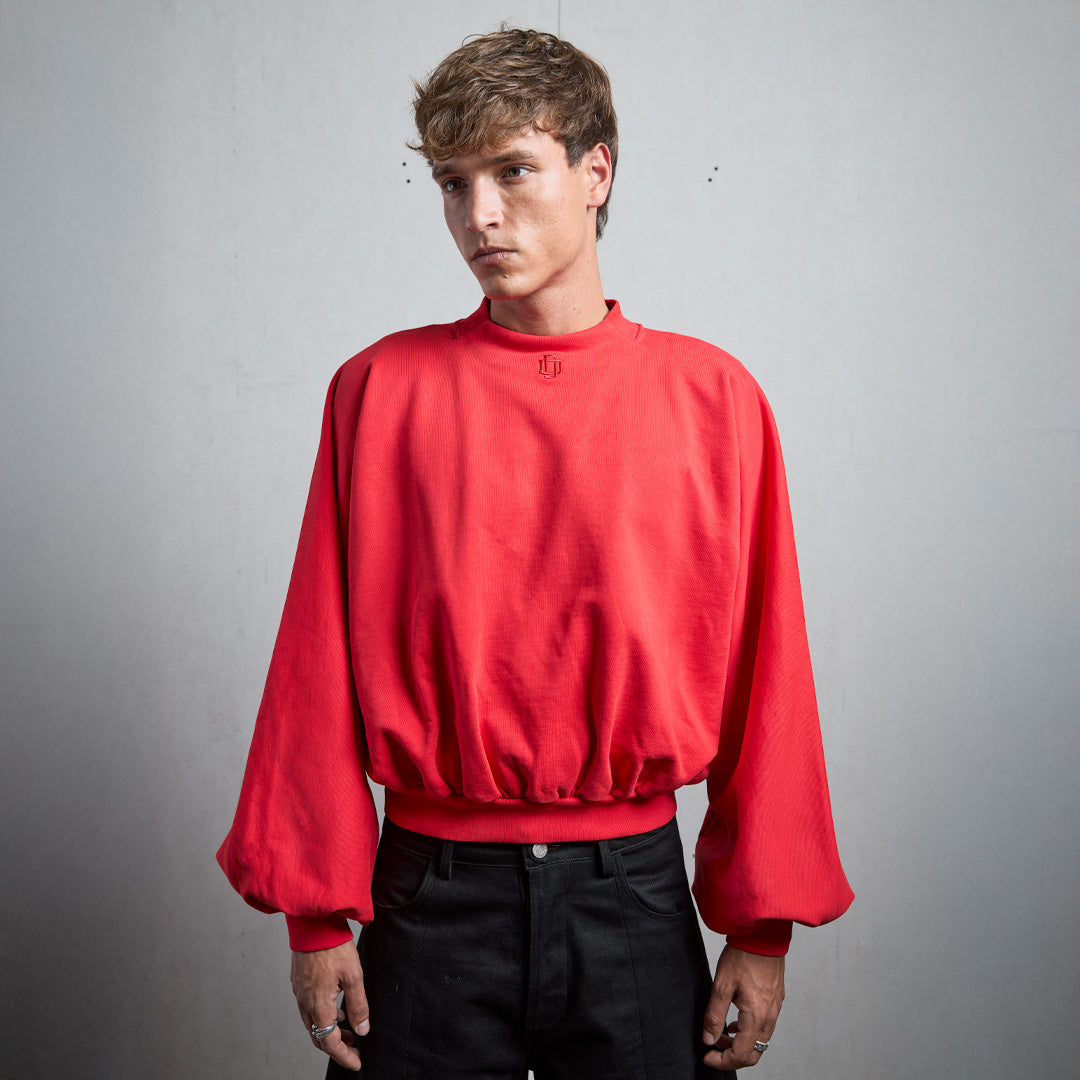 RED UF MONOGRAM CREWNECK