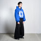 BLUE MONOGRAM ZIPPER