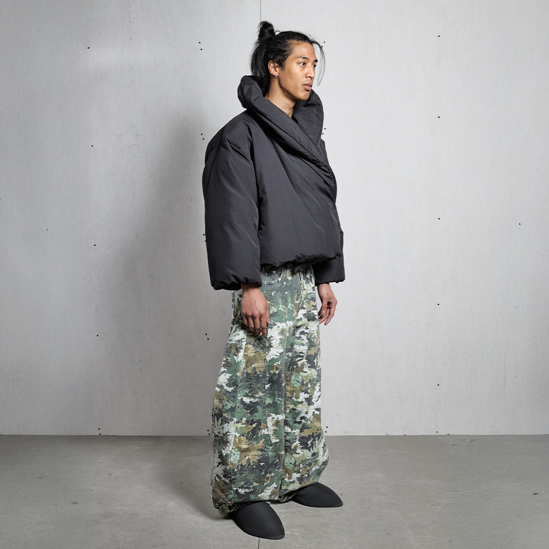 BLACK COCOON PUFFER