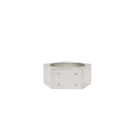 BETON BRUT SILVER RING
