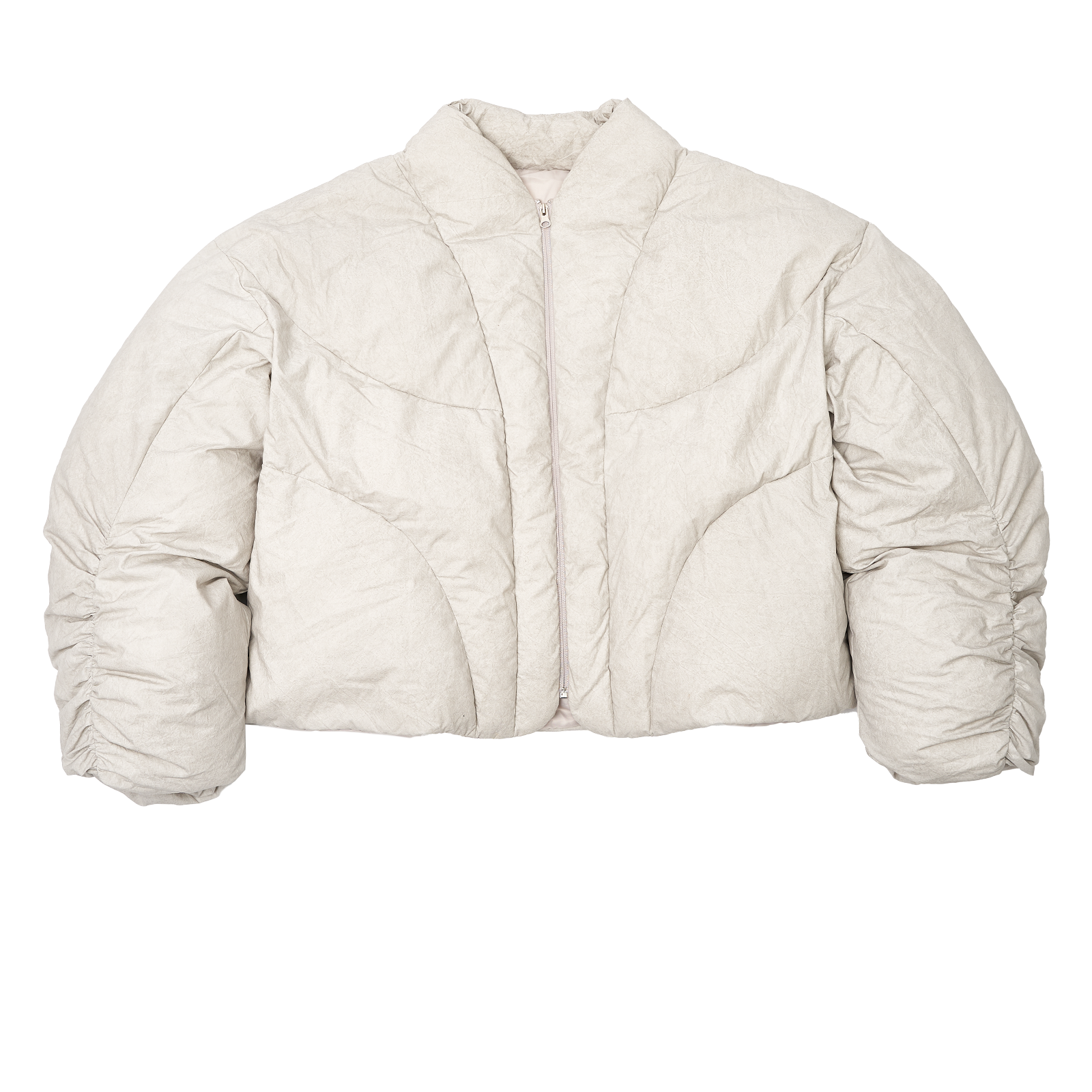 COLD GREY REINFORCED PUFFER